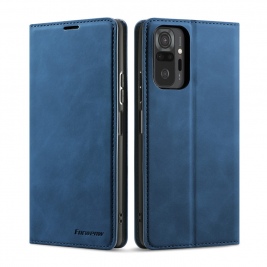 Θήκη Xiaomi Redmi Note 10 4G / Note 10S FORWENW Wallet leather stand Case- Blue
