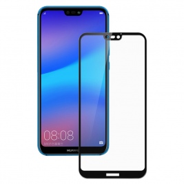 Tempered Glass Full Cover for Huawei P20 Lite-black