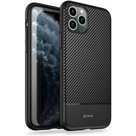 Crong Prestige Carbon Θήκη Apple iPhone 11 Pro - Black (CRG-CARB-IP11P-BLK)