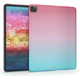 KW Θήκη Σιλικόνης Apple iPad Pro 12,9" 2021 - Bicolor / Dark Pink / Blue Matte (54766.01)