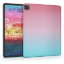 KW Θήκη Σιλικόνης Apple iPad Pro 12.9 2022 / 2021 - Bicolor / Dark Pink / Blue Matte (54766.01)