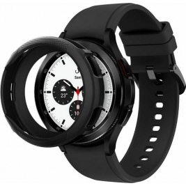 Spigen Liquid Air Θήκη Σιλικόνης - Samsung Galaxy Watch Classic 4 46mm - Matte Black (ACS03140)