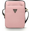 Guess Triangle Logo Tablet Bag - Universal Τσάντα Μεταφοράς Tablet 10 - Light Pink (GUTB10NTMLLP)