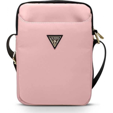 Guess Triangle Logo Tablet Bag - Universal Τσάντα Μεταφοράς Tablet 8" - Light Pink (GUTB8NTMLLP)