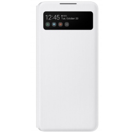 Official Samsung S-View Wallet Θήκη Samsung Galaxy A42 5G - White (EF-EA426PWEGEE)