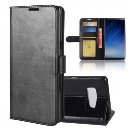 Θήκη Samsung Galaxy Note 8 Crazy Horse Stand Case-Black
