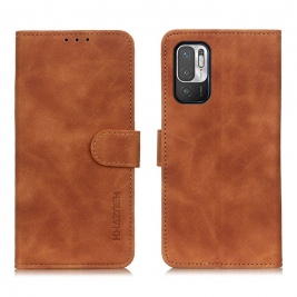 Θήκη Xiaomi Redmi Note 10 5G KHAZNEH Vintage Style Leather Wallet-brown