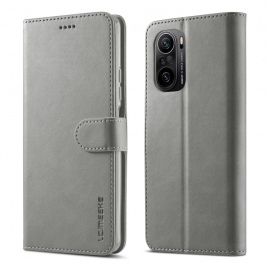 Θήκη Xiaomi Poco F3 LC.IMEEKE Wallet Leather Stand-grey