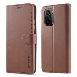Θήκη Xiaomi Poco F3 LC.IMEEKE Wallet Leather Stand-coffee