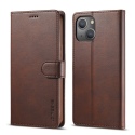 Θήκη iPhone 13 LC.IMEEKE Wallet leather stand Case-coffee