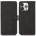 Θήκη iPhone 13 Pro 6.1'' KHAZNEH Smooth Leather Wallet-black