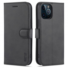 Θήκη iPhone 12 mini 5.4" AZNS Wallet Leather Stand-Black