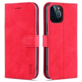 Θήκη iPhone 13 mini 5.4" AZNS Wallet Leather Stand-red