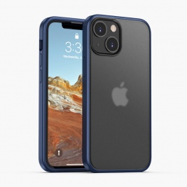 Θήκη iPhone 13 mini IPAKY Hard Plastic+Soft TPU Frame-blue