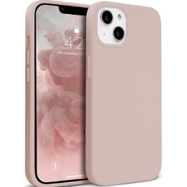 Crong Color Θήκη Premium Σιλικόνης Apple iPhone 13 mini - Sand Pink (CRG-COLR-IP1354-PNK)