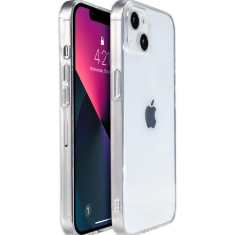 Crong Slim Διάφανη Θήκη Σιλικόνης Apple iPhone 13 mini - 0.8mm - Clear (CRG-CRSLIM-IP1354-TRS)