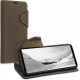 Kalibri Δερμάτινη Suede Θήκη Πορτοφόλι Sony Xperia 10 III - Navigational Compass / Brown (55748.01)