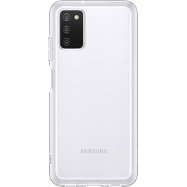 Official Samsung Θήκη Σιλικόνης Soft Clear Cover - Samsung Galaxy A03s - Transparent (EF-QA038TTEGEU)