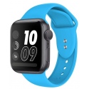 Crong Liquid Λουράκι Premium Σιλικόνης Apple Watch SE/8/7/6/5/4 (41/40mm) - Blue (CRG-40LQB-BLU)