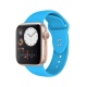 Crong Liquid Λουράκι Premium Σιλικόνης Apple Watch SE/7/6/5/4/3 (41/40/38mm) - Blue (CRG-40LQB-BLU)