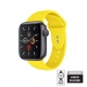 Crong Liquid Λουράκι Premium Σιλικόνης Apple Watch SE/7/6/5/4/3 (41/40/38mm) - Yellow (CRG-40LQB-YEL)