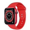 Crong Liquid Λουράκι Premium Σιλικόνης Apple Watch SE/8/7/6/5/4 (41/40mm) - Red (CRG-40LQB-RED)