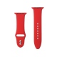 Crong Liquid Λουράκι Premium Σιλικόνης Apple Watch SE/7/6/5/4/3 (41/40/38mm) - Red (CRG-40LQB-RED)