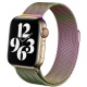 Crong Milano Steel - Premium Μεταλλικό Λουράκι Apple Watch SE/7/6/5/4/3 (41/40/38mm) - Iridescent (CRG-40MST-OPL