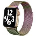 Crong Milano Steel - Premium Μεταλλικό Λουράκι Apple Watch SE/8/7/6/5/4 (41/40mm) - Iridescent (CRG-40MST-OPL)