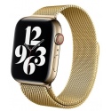 Crong Milano Steel - Premium Μεταλλικό Λουράκι Apple Watch SE/8/7/6/5/4 (41/40mm) - Gold (CRG-40MST-GLD)