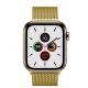 Crong Milano Steel - Premium Μεταλλικό Λουράκι Apple Watch SE/7/6/5/4/3 (41/40/38mm) - Gold (CRG-40MST-GLD)