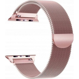 Tech-Protect Μεταλλικό Λουράκι Milaneseband Apple Watch SE/7/6/5/4/3 (45/44/42mm) - Rose Gold (5906735412673)