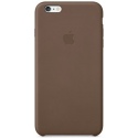 Official Apple Leather Case - Δερμάτινη Θήκη Apple iPhone 6S Plus / 6 Plus - Olive Brown (MGQR2ZM/A)