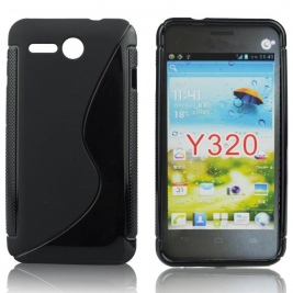 Θήκη Huawei Y320 Silicone Case S-Line - Black