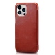 iCarer Vintage Series Side-Open Δερμάτινη Θήκη Apple iPhone 13 Pro - Red (RIX1307-RD)