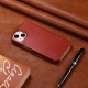 iCarer Vintage Series Side-Open Δερμάτινη Θήκη Apple iPhone 13 - Red (RIX1306-RD)