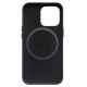 Θήκη iphone 13 Pro 5.4" QIALINO leather back pattern with magsafe-Black