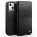 Θήκη iphone 13 mini genuine Leather QIALINO Classic Wallet Case-Black