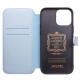 Θήκη iphone 13 Pro Max QIALINO Leather Magnetic Clasp Flip Case-Light Blue