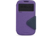 Θήκη Huawei P9 Roar Diary View Window Leather Stand Case w/ Card Slot -Purple