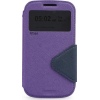 Θήκη Huawei P9 Roar Diary View Window Leather Stand Case w/ Card Slot -Purple