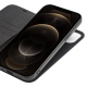 Θήκη iphone 12 Pro Max QIALINO Detachable Magnetic Leather Kickstand Wallet Case-black