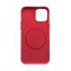 Θήκη iphone 12 Pro Max QIALINO leather back pattern with magsafe-Red