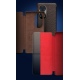 Θήκη Huawei P50 QIALINO Fine Smooth Pattern Leather Flip View Case-Dark Brown