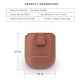 Genuine Leather case QIALINO for Airpods - Black