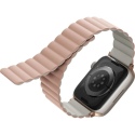 Uniq Revix Μαγνητικό Λουράκι Premium Σιλικόνης Apple Watch SE/8/7/6/5/4 (41/40mm) - Pink / Beige (UNIQ-41MM-REVPNKBEG)
