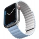 Uniq Revix Μαγνητικό Λουράκι Premium Σιλικόνης Apple Watch SE/7/6/5/4/3 (41/40/38mm) - White / Blue (UN