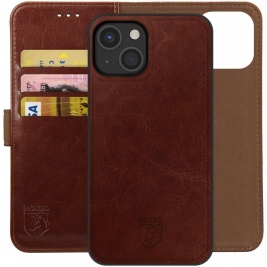 Rosso Element 2 in 1 - PU Θήκη Πορτοφόλι Apple iPhone 13 - Brown (8719246325007)