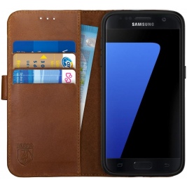Rosso Deluxe Δερμάτινη Θήκη Πορτοφόλι Samsung Galaxy S7 - Brown (8719246126284)