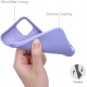 KWmobile Θήκη Σιλικόνης Apple iPhone 12 mini - Soft Flexible Rubber Cover - Light Lavender (52711.139)